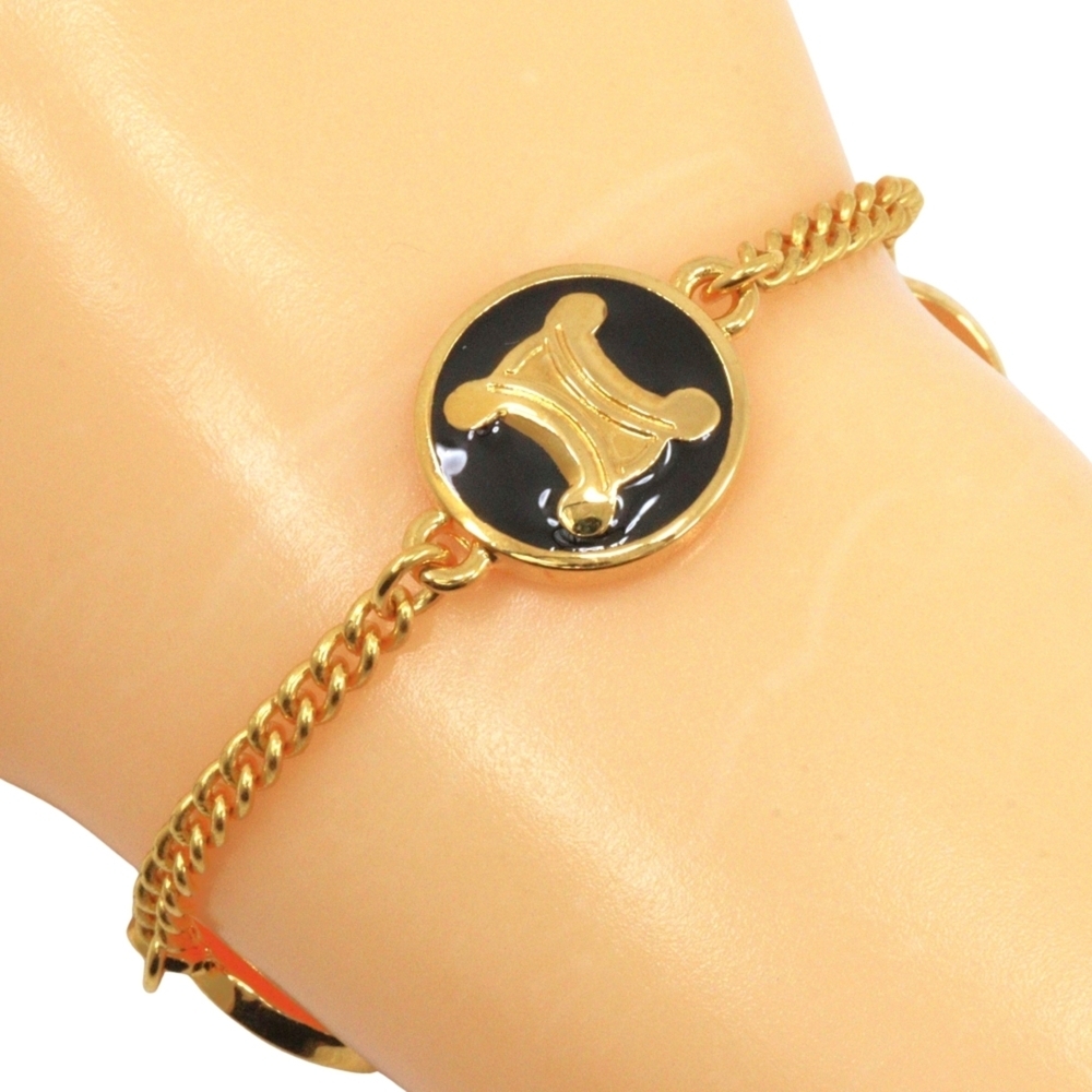 CELINE Gold Charm Bracelet